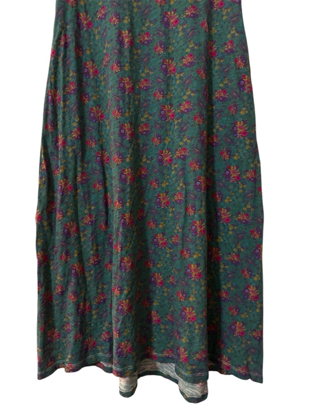 Natural Life Hangout Cotton Midi Dress in Turquoise Floral Medallions Sz XS - Picture 6 of 8